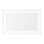 GLASSVIK стеклянная дверь белый/прозрачное стекло 60x38 cm