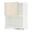 METOD навесной шкаф для СВЧ-печи белый/Воксторп глянцевый светло-бежевый 60x80 см