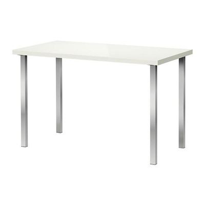 ЛИННМОН/ГОДВИН Стол - глянцевый белый/хромированный ЛИННМОН/ГОДВИН Стол - глянцевый белый/хромированный