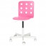ЮЛЕС Детский стул д/письменного стола - розовый/белый