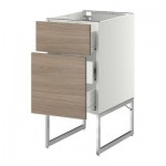 МЕТОД / ФОРВАРА Наполн шк 2 фрнт/3 средн ящ - 40x60x60 см, Брокхульт под грецкий орех светло-серый, белый МЕТОД / ФОРВАРА Наполн шк 2 фрнт/3 средн ящ - 40x60x60 см, Брокхульт под грецкий орех светло-серый, белый