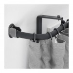 РЭККА Угловое соединен гардинного карниза - серебристый