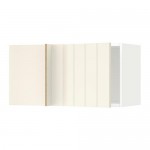 МЕТОД Шкаф навесной угловой - белый, Хитарп белый с оттенком