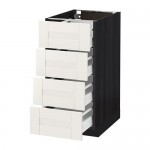 METOD/MAXIMERA напольн шкаф 4 фронт панели/4 ящика METOD/MAXIMERA напольн шкаф 4 фронт панели/4 ящика