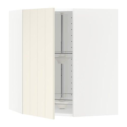 МЕТОД Угл нвсн шкф с вращающ секц - белый, Хитарп белый с оттенком, 68x80 см