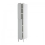 ФАКТУМ Высок шкаф с полками - Аплод серый, 60x233 см
