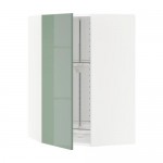 МЕТОД Угл нвсн шкф с вращающ секц - белый, Калларп глянцевый светло-зеленый, 68x100 см МЕТОД Угл нвсн шкф с вращающ секц - белый, Калларп глянцевый светло-зеленый, 68x100 см
