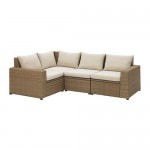 СОЛЛЕРОН Садовый угловой диван 3+1 - коричневый/Холло бежевый СОЛЛЕРОН Садовый угловой диван 3+1 - коричневый/Холло бежевый