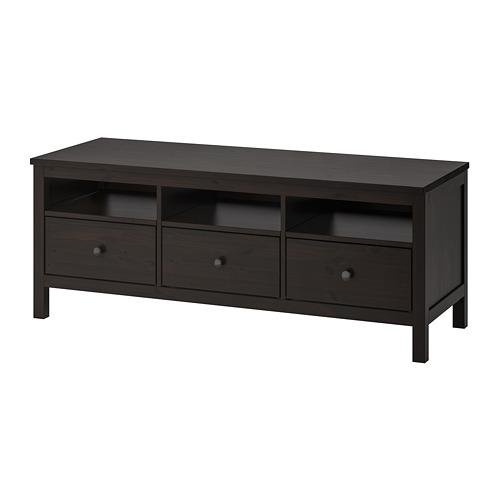 HEMNES тумба под ТВ черно-коричневый