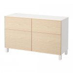 БЕСТО Комб для хран с дверц/ящ - белый/Инвикен ясеневый шпон, направляющие ящика,нажимные БЕСТО Комб для хран с дверц/ящ - белый/Инвикен ясеневый шпон, направляющие ящика,нажимные