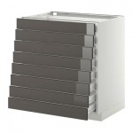 МЕТОД / ФОРВАРА Наполн шкаф 8 фронт/8 низк ящиков - 80x60 см, Рингульт глянцевый серый, белый МЕТОД / ФОРВАРА Наполн шкаф 8 фронт/8 низк ящиков - 80x60 см, Рингульт глянцевый серый, белый