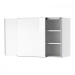 ФАКТУМ Навесной шкаф с рздвжн дверц - Абстракт белый, 120x70 см