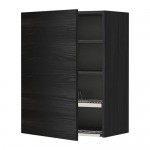 METOD шкаф навесной с сушкой черный/Тингсрид черный 60x80 см