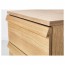 ОППЛАНД Комод с 2 ящиками - дубовый шпон