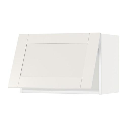 МЕТОД Горизонтальный навесной шкаф - белый, Сэведаль белый, 60x40 см