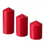 VINTERFEST неароматич формовая свеча, 3 шт VINTERFEST неароматич формовая свеча, 3 шт