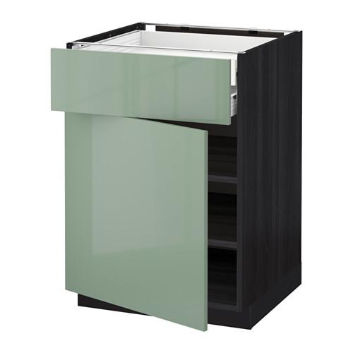 METOD напольн шкаф двр/фр пнл/плк/2низ ящ