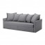 HOLMSUND чехол на 3-местный диван-кровать Нордвалла классический серый