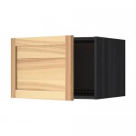 МЕТОД Верх шкаф на холодильн/морозильн - под дерево черный, Торхэмн естественный ясень, 60x40 см МЕТОД Верх шкаф на холодильн/морозильн - под дерево черный, Торхэмн естественный ясень, 60x40 см