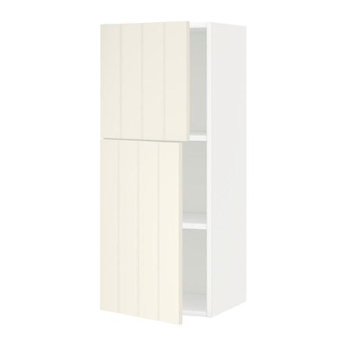 МЕТОД Навесной шкаф с полками/2дверцы - белый, Хитарп белый с оттенком, 40x100 см МЕТОД Навесной шкаф с полками/2дверцы - белый, Хитарп белый с оттенком, 40x100 см
