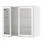 ФАКТУМ Навесной шкаф с 2 стеклянн дверями - Рубрик прозрачное стекло, 60x92 см ФАКТУМ Навесной шкаф с 2 стеклянн дверями - Рубрик прозрачное стекло, 60x92 см