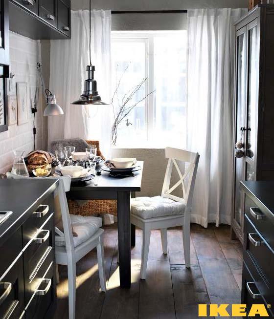 Интерьер столовой комнаты ИКЕА