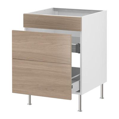 ФАКТУМ Напол шк п/мйк с 2 ящ/2 фрнт пнл - Софилунд светло-серый, 60 см ФАКТУМ Напол шк п/мйк с 2 ящ/2 фрнт пнл - Софилунд светло-серый, 60 см