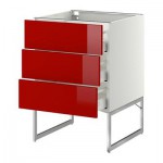 МЕТОД / МАКСИМЕРА Нплн шк 3 фрнт/3 средн ящика - 60x60x60 см, Рингульт глянцевый красный, белый МЕТОД / МАКСИМЕРА Нплн шк 3 фрнт/3 средн ящика - 60x60x60 см, Рингульт глянцевый красный, белый