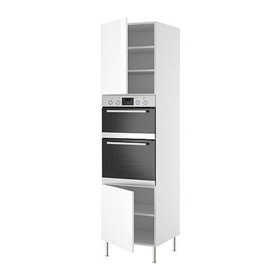 ФАКТУМ Выс шкаф д/двойн дхвк DOV8/2+2двр - Абстракт белый