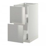 МЕТОД / ФОРВАРА Наполн шк 2 фрнт/2 средн ящ - белый, Гревста нержавеющ сталь, 40x60 см МЕТОД / ФОРВАРА Наполн шк 2 фрнт/2 средн ящ - белый, Гревста нержавеющ сталь, 40x60 см