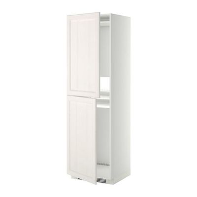МЕТОД Высок шкаф д холодильн/мороз - 60x60x200 см, Лаксарби белый, белый