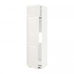 МЕТОД Выс шкаф для хол/мороз с 3 дверями - белый, Сэведаль белый, 60x60x220 см