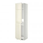 МЕТОД Высок шкаф д холодильн/мороз - белый, Будбин белый с оттенком, 60x60x220 см