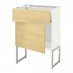 МЕТОД / ФОРВАРА Напольный шкаф с ящиком/дверью - 60x37x60 см, Тингсрид под березу, белый МЕТОД / ФОРВАРА Напольный шкаф с ящиком/дверью - 60x37x60 см, Тингсрид под березу, белый