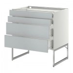 МЕТОД / ФОРВАРА Нплн шк 4 фронт/2 низк/2средн ящ - 80x60x60 см, Веддинге серый, белый МЕТОД / ФОРВАРА Нплн шк 4 фронт/2 низк/2средн ящ - 80x60x60 см, Веддинге серый, белый