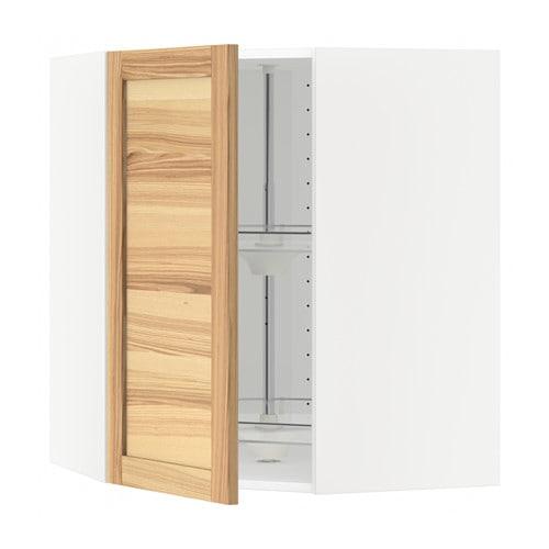 МЕТОД Угл нвсн шкф с вращающ секц - белый, Торхэмн естественный ясень, 68x80 см МЕТОД Угл нвсн шкф с вращающ секц - белый, Торхэмн естественный ясень, 68x80 см