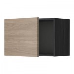 МЕТОД Шкаф навесной - 60x40 см, Брокхульт под грецкий орех светло-серый, под дерево черный МЕТОД Шкаф навесной - 60x40 см, Брокхульт под грецкий орех светло-серый, под дерево черный