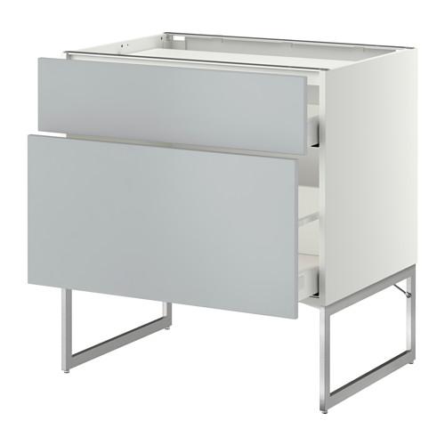 МЕТОД / МАКСИМЕРА Напольн шкаф/2фронт пнл/3ящика - 80x60x60 см, Веддинге серый, - МЕТОД / МАКСИМЕРА Напольн шкаф/2фронт пнл/3ящика - 80x60x60 см, Веддинге серый, -