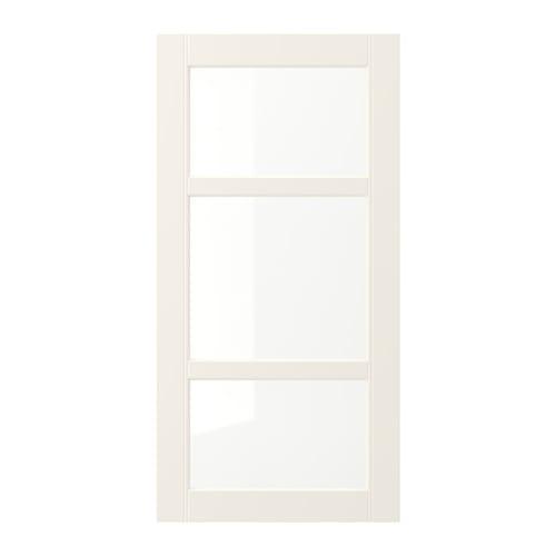 ХИТАРП Стеклянная дверь - 40x80 см