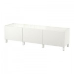 БЕСТО Комбинация для хранения с ящиками - направляющие ящика, плавно закр, Лаппвикен белый