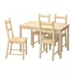 INGO/IVAR стол и 4 стула сосна