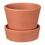 INGEFÄRA горшок цветочный с поддоном для сада/терракота 14 cm