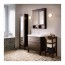 HEMNES/RÄTTVIKEN шкаф для раковины с 2 ящ морилка черно-коричнев