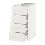 METOD/MAXIMERA напольн шкаф 4 фронт панели/4 ящика METOD/MAXIMERA напольн шкаф 4 фронт панели/4 ящика