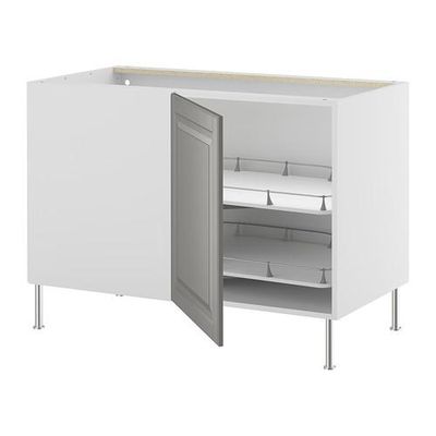 ФАКТУМ Угловой напол шкаф с выдвижн секц - Лидинго серый