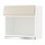 METOD навесной шкаф для СВЧ-печи белый/Воксторп глянцевый светло-бежевый 60x60 см