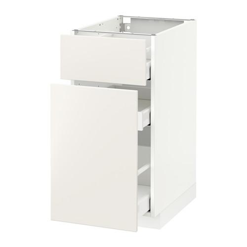 МЕТОД / МАКСИМЕРА Напольн шкаф/выдвижн секц/ящик - белый, Веддинге белый, 40x60 см