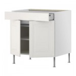 ФАКТУМ Напол шкаф/полки/ящик/2двери - Лидинго белый с оттенком, 80 см ФАКТУМ Напол шкаф/полки/ящик/2двери - Лидинго белый с оттенком, 80 см