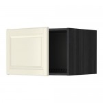 МЕТОД Верх шкаф на холодильн/морозильн - под дерево черный, Будбин белый с оттенком, 60x40 см