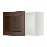 МЕТОД Шкаф навесной - белый, Эдсерум под дерево коричневый, 60x40 см